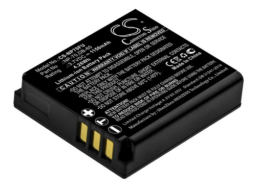 Bat Para Panasonic Cga-s005 Dmw-bcc12 Fujifilm Np-70 Db-60