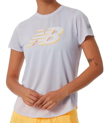 Remera New Balance Mujer Graphic Accelerate Wt21226lia