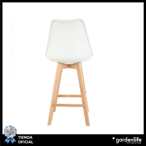 Set X2 Banquetas Altas Tulip Taburete Sillon Desayunador