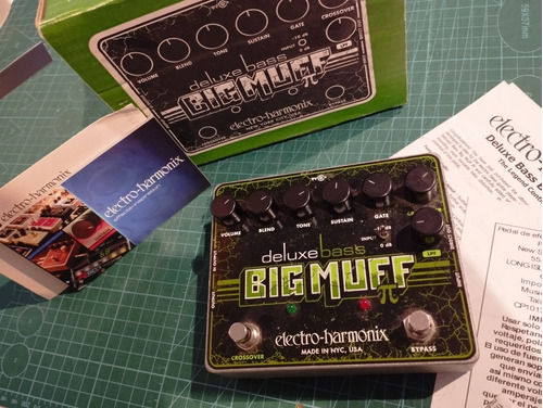 Pedal Bass Big Muff Deluxe Distorsión Bajo Electro Harmonix 