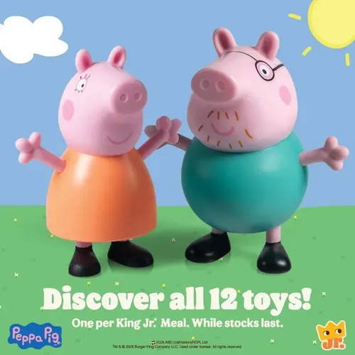 Peppa Pig Coleção Completa 12 Figuras Bk Burger King Jr 2025