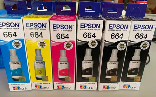 Tinta Kit Epson 664 L200, L210, L220, L380, L355 L395, L475