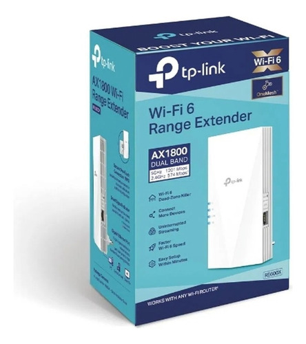 Tp-link Re605x Extensor De Wifi Ax1800 2 Antenas 1gb Blanco (Usado)