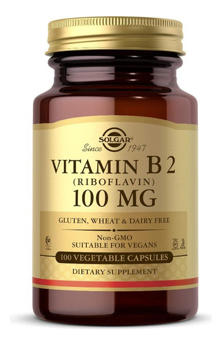 Vitamina B2 (riboflavina) 100 Mg