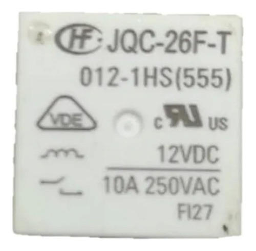 Rele Relay Jqc-26f-t-012-1hs Jqc-26f-t 012-1hs 10a 250v 4pin