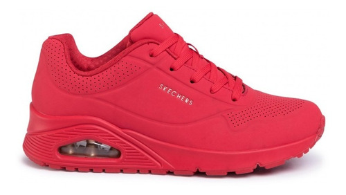 Tenis Skechers Uno Stand On Air - Rojo - Dama -73690/red