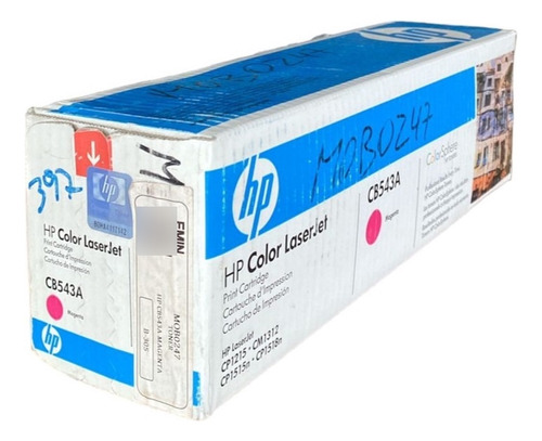 Tóner Original Hp Nuevo Y Sellado, Cb543a, Magenta