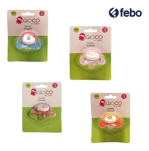 Imagen 2 de 3 de Gioco Chupete +12m Fisiológico Plano Bpa Free Febo