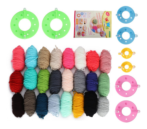 Kits Para Hacer Pompones, Tejer Bolas De Pelusa, Hilo De Lan