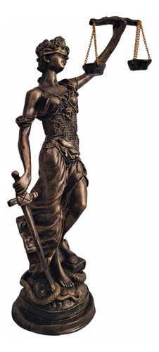 Diosa De La Justicia Figura Resina Con Espada Y Balanza 