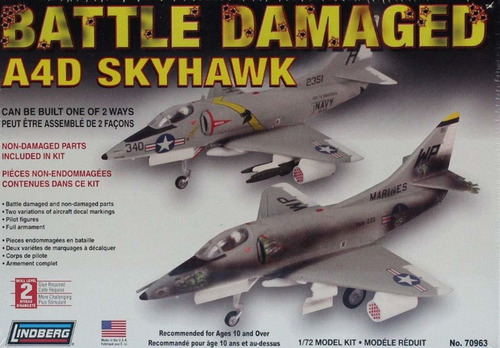 Kit Modelo Plastico 1:72 Dañado Batalla A4d A-4 Skyhawk