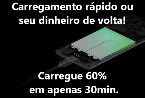 Carregador De Parede Turbo Carregador Tipo C Carregador Fast Carregamento Rapido 125w Compativel Com Samsung Motorola iPhone Xiaomi Cor Preto Carregador Rapido Carrega Em 49 Minutos VTR ELETRONICS