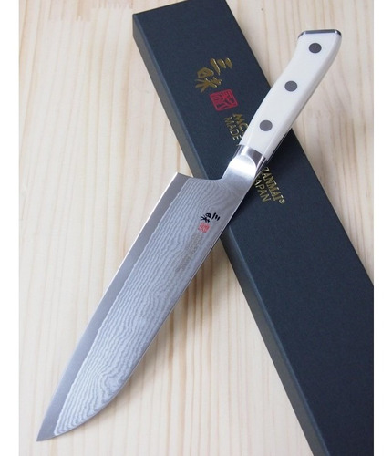 Faca Santoku Zanmai Classic Damascus Corian - 18cm  Japão