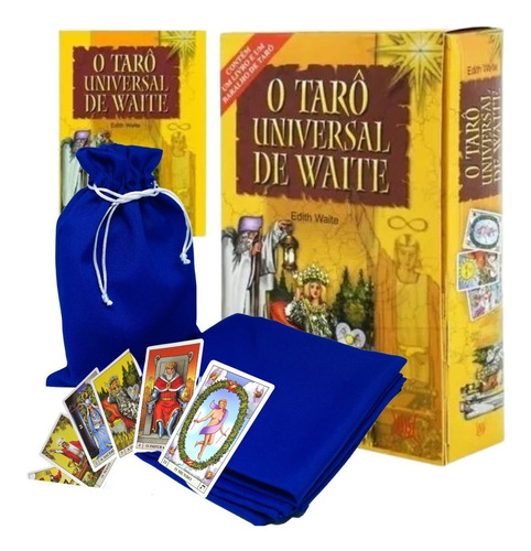 Tarô Waite Original + Livro Em Português + Toalha + Saquinho