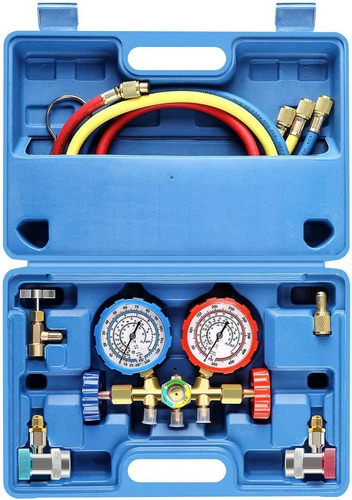 Juego De Manómetros De Diagnóstico De Ca De 3 Vías P...