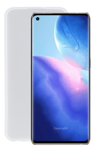 Funda De Teléfono Tpu Blanca Esmerilada Para Oppo Find X3 Ne