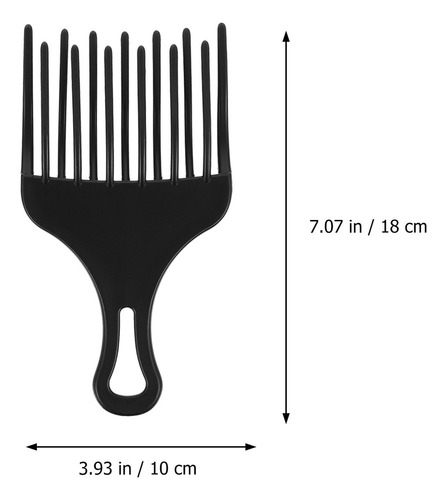 Peineta Para Desenredar El Pelo Rizado Con 8 Púas Afro