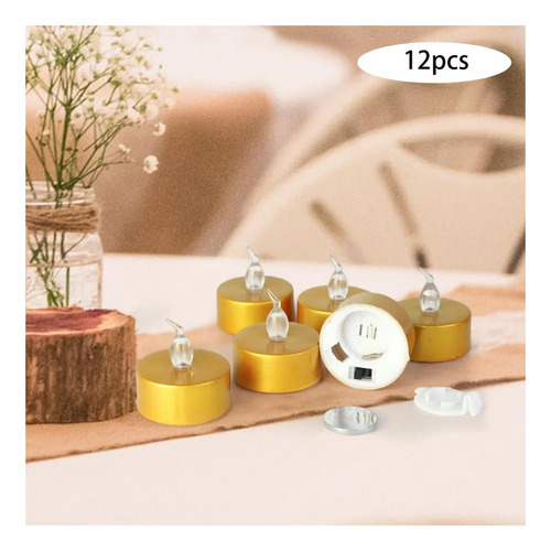 12 Minivelas Led Velas Halloween Con Pilas
