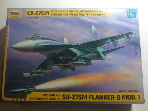 Imagen 1 de 2 de Zvezda Su-27sm Flanker-b Mod.1 1/72 Rdelhobby Mza