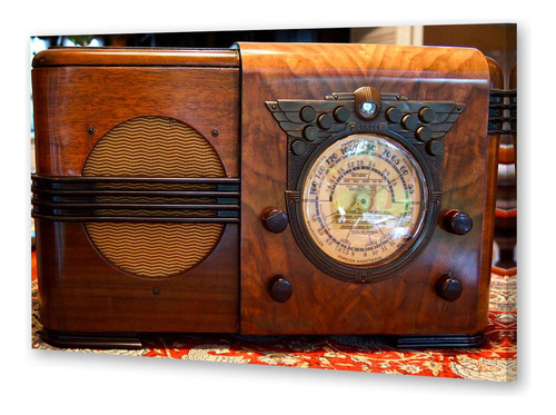 Cuadro 40x60cm Cuadro Decorativo Radio Vintage Clasico P2