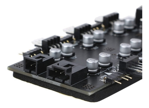 Hub Multi Fan Cooler Argb + Pwm Gabinete Gamer Rig Mineração