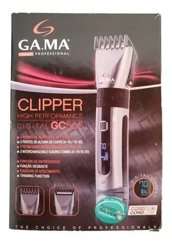 Afeitadora Gama Gc565 Clipper Hig Performance Digital