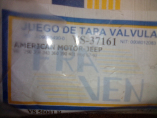 Empacadura Tapa Válvula Vs-37161/jeep V8 290-304-343-360-390