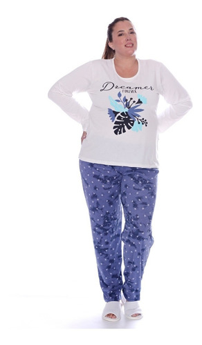 Pijama De Mujer Invierno Talle Super Grande Art 846