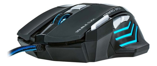 Mouse Para Jogo Pro Gaming Sensor 2400 Dpi Leds Rgb Cor Preto