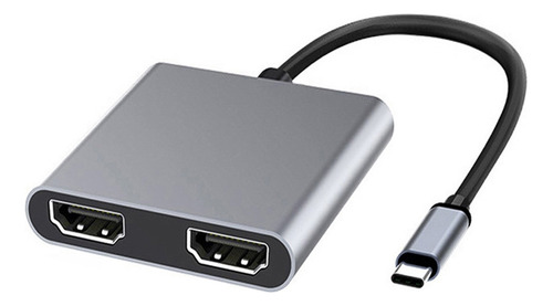 , Adaptador De Hub De Alta Claridad De Tipo C A Doble Hdmi ,