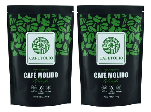 2 Café Verde Cafetto 100% Puro