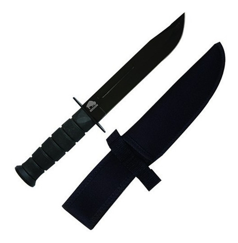 Cuchillo Bison 2978 Caza 30 Cm Negro Con Funda De Transporte