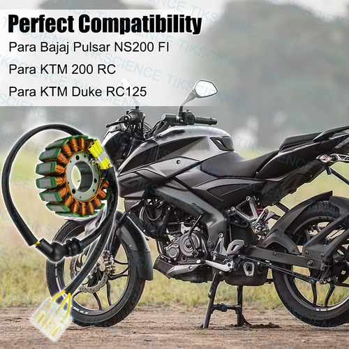 Estator Para Bajaj Pulsar Ns200 Fi Ktm 200rc Duke Rc125