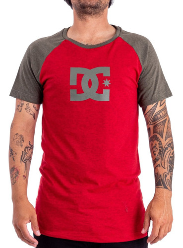 Remera Dc Shoes Star Ranglan Htr Ss Hombre