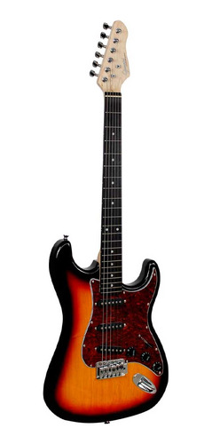 Guitarra Strato Giannini G100 3 Tone Sunburst Com Escudo Tt