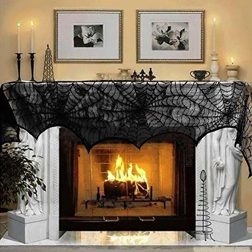 Aerwo Halloween Fireplace Mantel Scarf, Decoración De Jm174