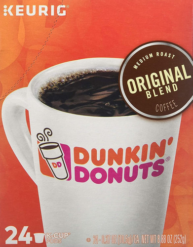 Dunkin' Donuts 0845 Original Mezcla De Café K-cup Vainas Tos