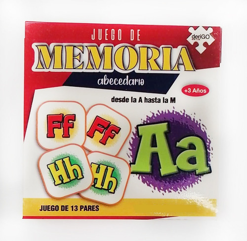 Juego De Memorias Niños Abecedario 13 Pares Derigo