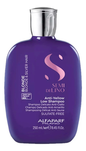 Alfaparf Shampoo Anti Yellow Semi Di Lino Matizador X 250 Ml