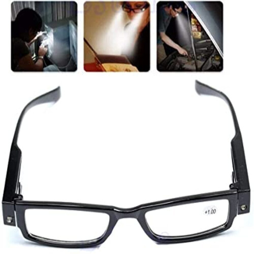 Oculos De Leitura Led Iluminado Com Grau 2.0 Unissex