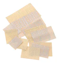 Comprar 12 Hojas De Pegatinas Autoadhesivas Con Letras Y Números