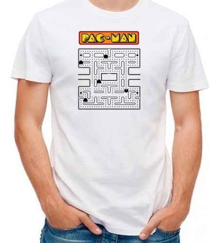 Camiseta T-shirt Pac Juegos Arcade Retro Man R1