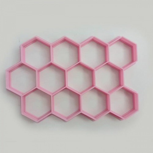 Cortante Placa 12 Hexagonos  En Serie 1.5 Cm