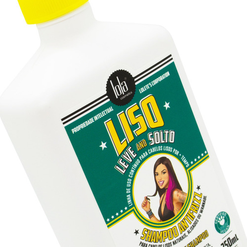 Shampoo Antifrizz Liso Leve Solto 250ml - Lola
