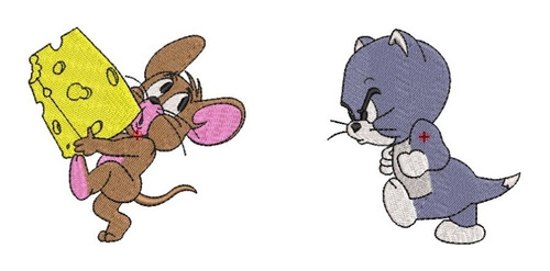 Pack Ponchados Para Maquinas Bordadoras Matrices Tom Y Jerry