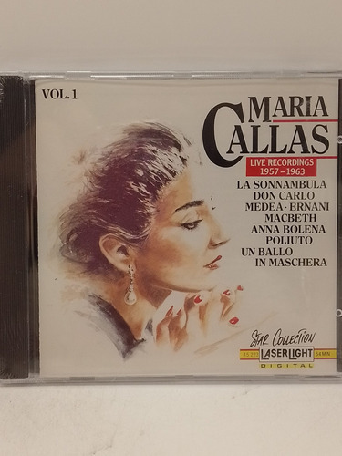 María Callas Live Rec 1957/1963 Cd Nuevo