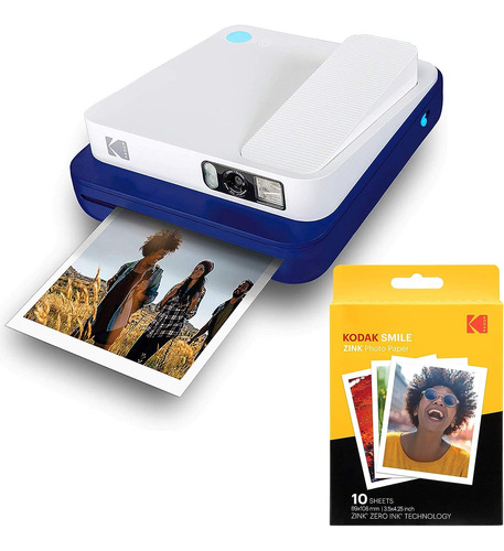 Kodak Smile Classic Camara Instantanea Con Bluetooth (azul)