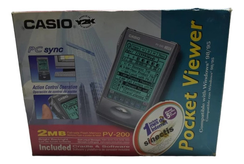 Casio Pv-200 Pocket Viewer Pc Companion 2010 Colección Japan