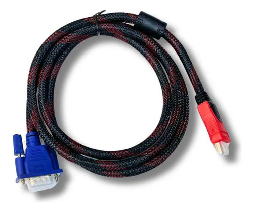 Cable Hdmi A Vga Adaptador Macho Convertidor 4k 1.5 M