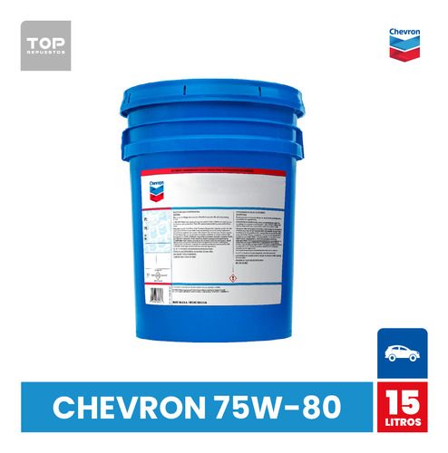 Chevron 75w80 Trans Xv Sintetico 15 Lts